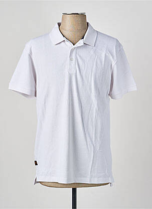 Polo stretch sans manche blanc DAYTONA homme