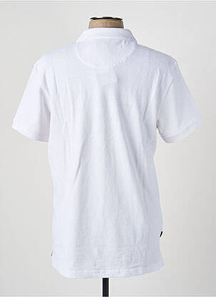 Polo coupe droite sans manche blanc DAYTONA homme
