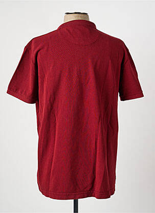 Polo coupe droite manches courtes rouge DAYTONA homme