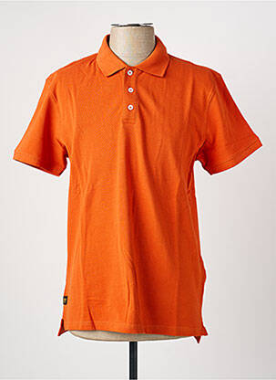 Polo stretch manches courtes orange DAYTONA homme