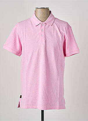 Polo stretch manches courtes rose DAYTONA homme