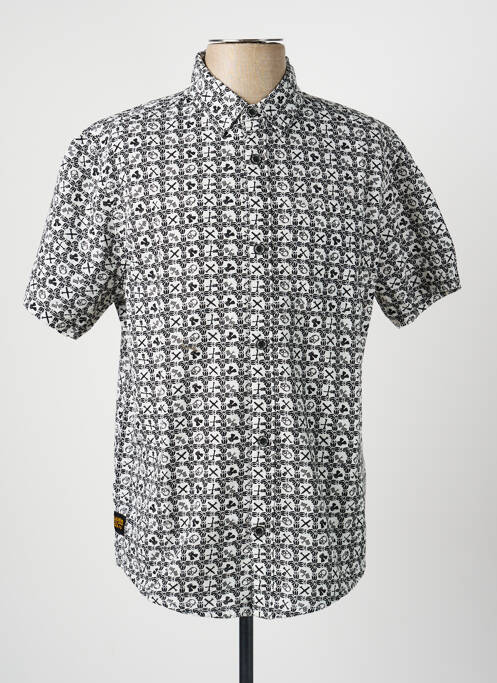 Chemise manches courtes poches blanc DAYTONA homme
