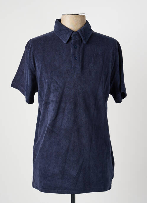 Polo coupe cintrée manches courtes bleu DAYTONA homme