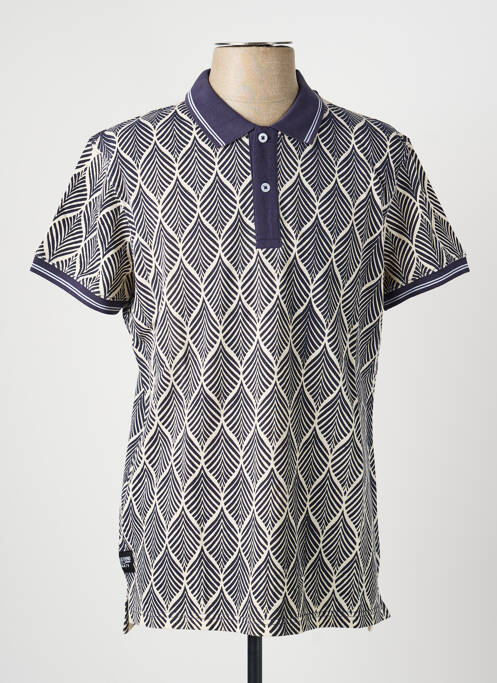 Polo stretch manches courtes bleu DAYTONA homme