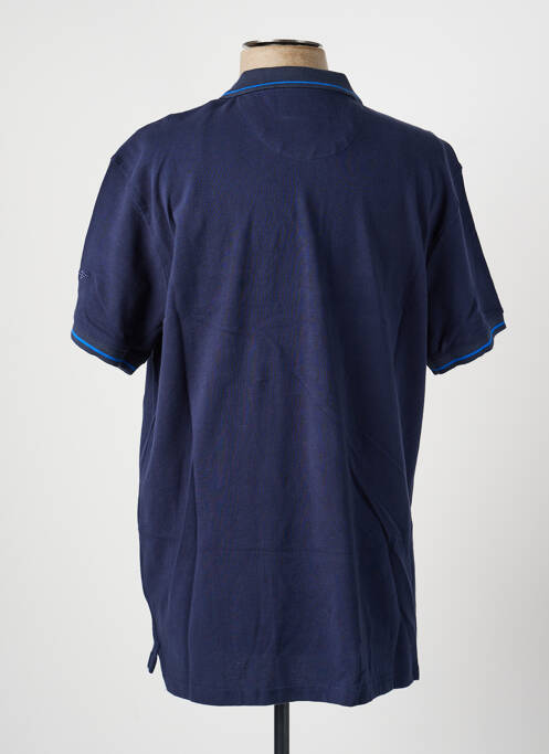 Polo stretch manches courtes bleu DAYTONA homme