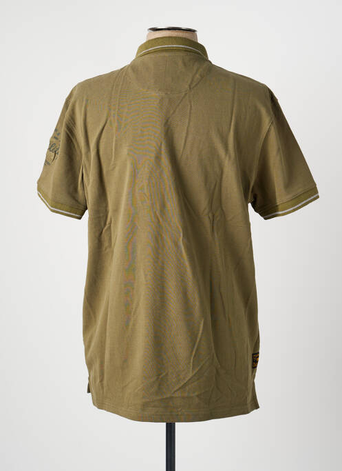 Polo coupe droite manches courtes vert DAYTONA homme