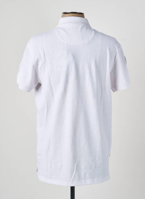 Polo stretch manches courtes blanc DAYTONA homme