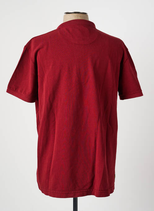 Polo stretch manches courtes rouge DAYTONA homme
