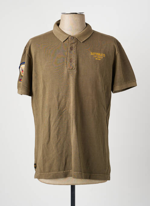 Polo stretch manches courtes vert DAYTONA homme