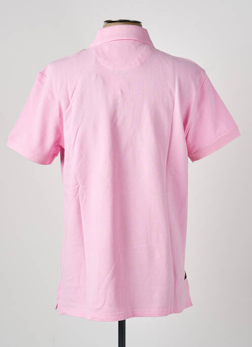 Polo stretch manches courtes rose DAYTONA homme