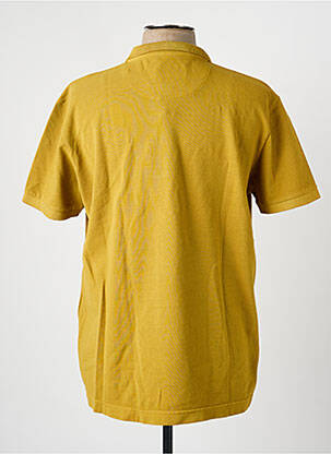 Polo coupe droite manches courtes jaune DAYTONA homme