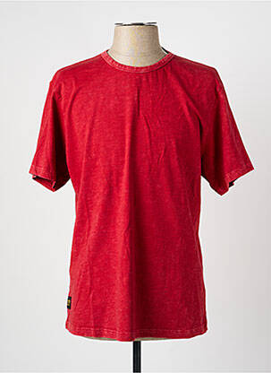T-shirt coupe droite manches courtes rouge DAYTONA homme