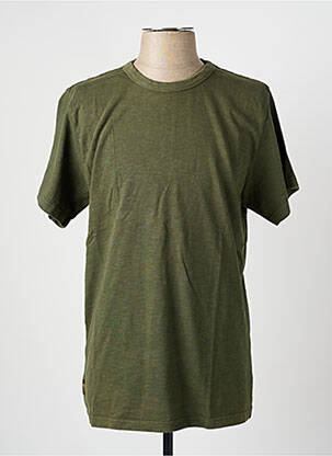 T-shirt coupe droite manches courtes vert DAYTONA homme