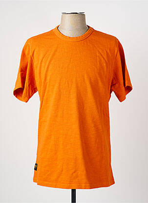 T-shirt coupe droite manches courtes orange DAYTONA homme