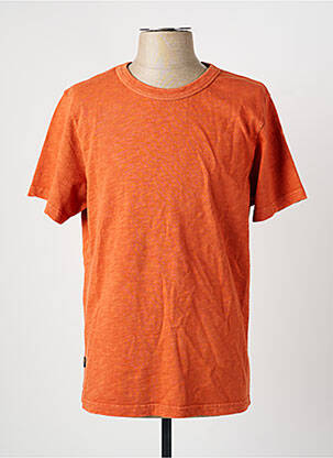 T-shirt stretch manches courtes orange DAYTONA homme