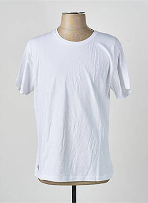 T-shirt coupe cintrée manches courtes blanc DAYTONA homme