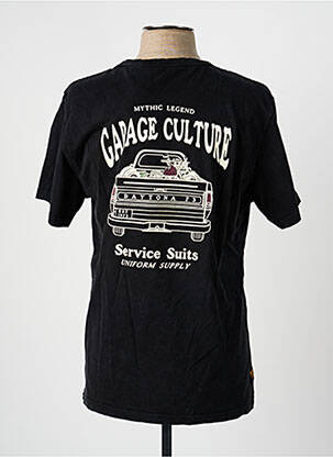 T-shirt coupe droite manches courtes noir DAYTONA homme
