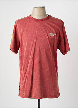 T-shirt stretch manches courtes rouge DAYTONA homme