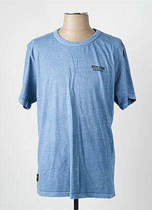 T-shirt stretch manches courtes bleu DAYTONA homme