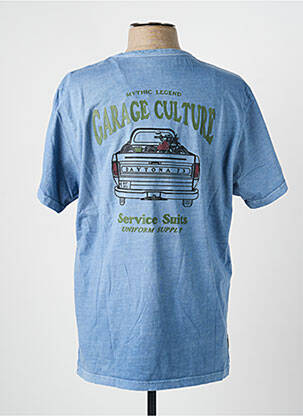 T-shirt stretch manches courtes bleu DAYTONA homme