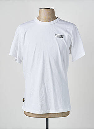 T-shirt stretch manches courtes blanc DAYTONA homme