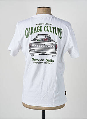 T-shirt stretch manches courtes blanc DAYTONA homme