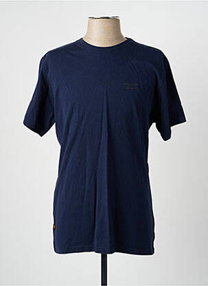 T-shirt stretch manches courtes bleu fonce DAYTONA homme