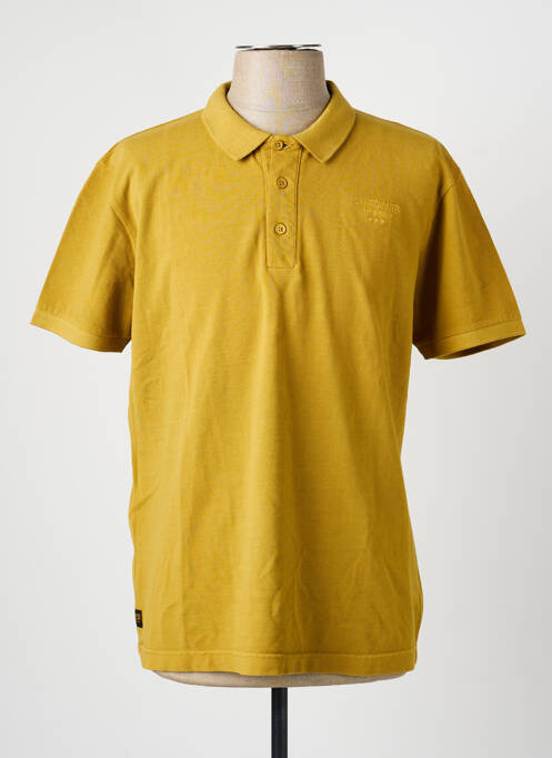 Polo stretch manches courtes jaune DAYTONA homme