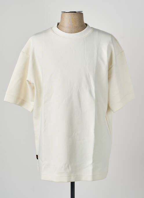 T-shirt stretch manches courtes blanc DAYTONA homme