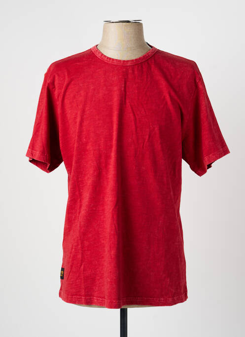 T-shirt coupe droite manches courtes rouge DAYTONA homme