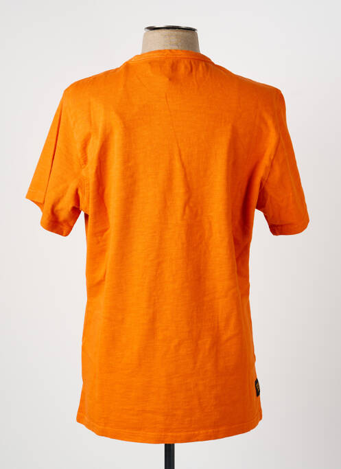 T-shirt coupe droite manches courtes orange DAYTONA homme