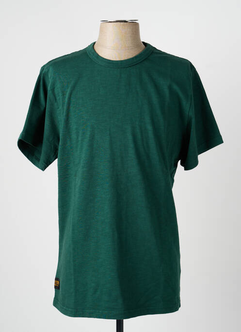 T-shirt coupe droite manches courtes vert fonce DAYTONA homme