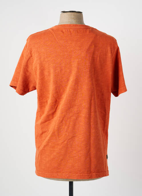 T-shirt stretch manches courtes orange DAYTONA homme