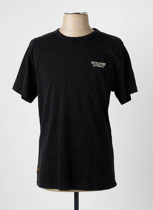 T-shirt coupe droite manches courtes noir DAYTONA homme