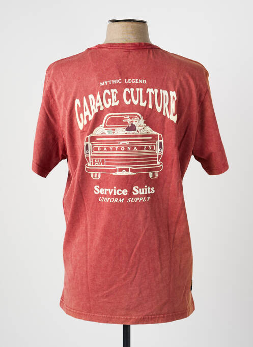 T-shirt stretch manches courtes rouge DAYTONA homme