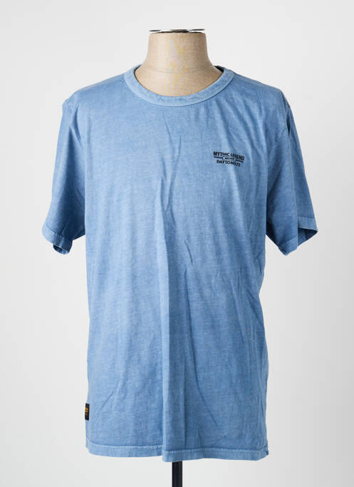 T-shirt stretch manches courtes bleu DAYTONA homme