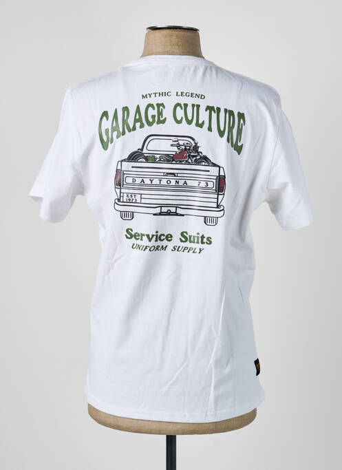 T-shirt stretch manches courtes blanc DAYTONA homme