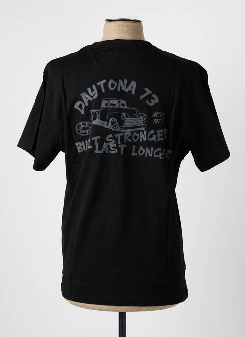 T-shirt coupe cintrée manches courtes noir DAYTONA homme