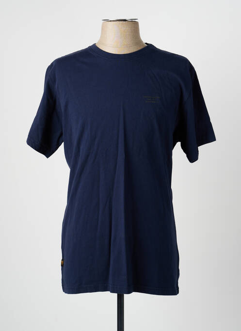 T-shirt stretch manches courtes bleu fonce DAYTONA homme