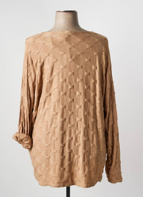 T-shirt manches longues manches longues beige QUATTRO femme