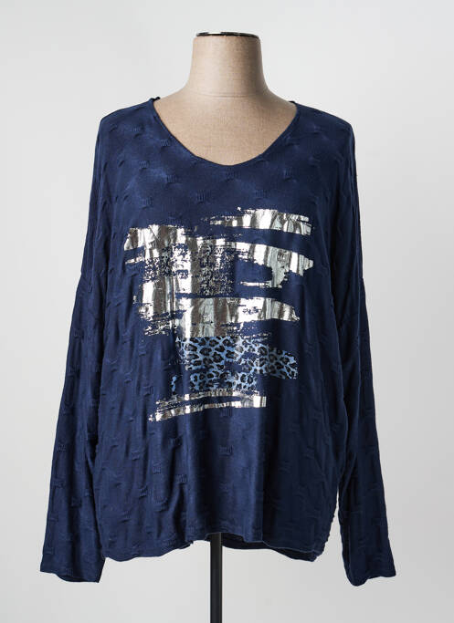 T-shirt manches longues manches longues bleu QUATTRO femme