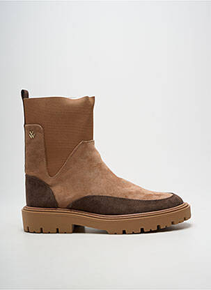 Bottines/boots talon bas talon plat jusqu'à 3cm marron VANESSA WU femme