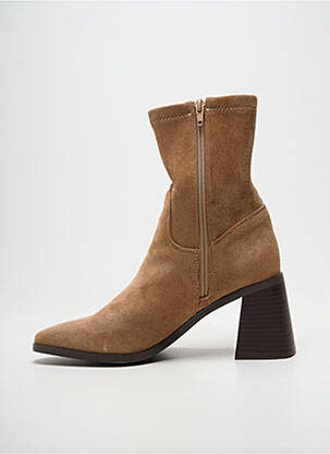 Bottines/boots bout pointu talon de 7 à 9cm beige VANESSA WU femme
