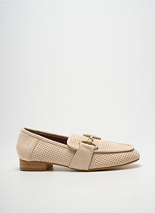 Mocassins bout rond talon plat jusqu'à 3cm beige VANESSA WU femme