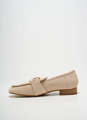 Mocassins bout rond talon plat jusqu'à 3cm beige VANESSA WU femme