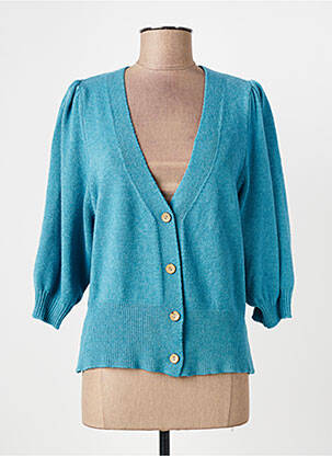 Gilet manches longues stretch bleu QUATTRO femme