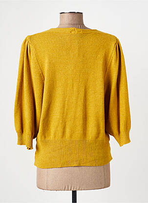 Gilet manches longues stretch jaune QUATTRO femme