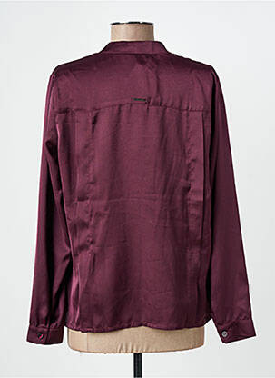 Top col v manches longues violet VOODOO femme
