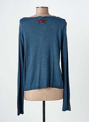 Gilet manches longues fermeture boutonnée sur le devant bleu VOODOO femme
