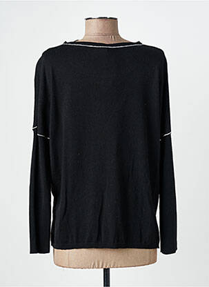 Pull coupe cintrée manches longues noir VOODOO femme